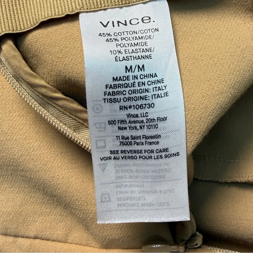 Vince Italian Cotton-Blend Stitch-Front Seam Legging - M Minimalist Luxury